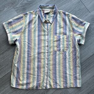 Universal Thread Blue and Green Casual Button Down Shirt